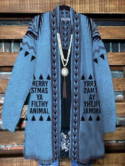 Blue Letter Shift Casual Outerwear