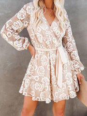 Bohemian Long Sleeve Print Dress for Women