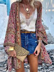 Bohemian Printed Long Sleeve Cardigan