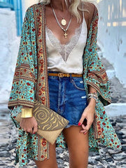 Bohemian Printed Long Sleeve Cardigan