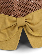 Bowknot Colorblock Bucket Hat