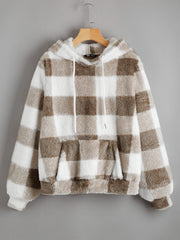 Buffalo Plaid Teddy Hoodie