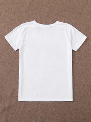 Butterfly & Colorful Mouth Print Tee