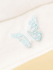 Butterfly Embroidered Beanie for Women