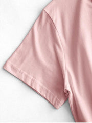 Butterfly Flower Knotted Cotton Basic Tee