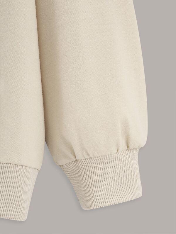 Butterfly Patched Kangaroo Pocket Drawstring Hoodie