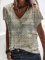 Tribal Short Sleeve Cotton-Blend Casual Shirts & Tops