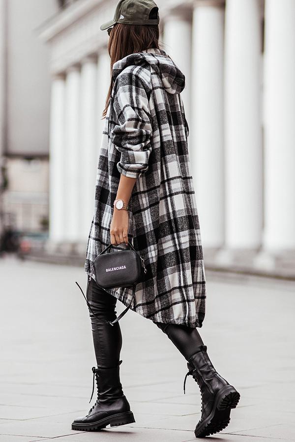 Trend Forecast Plaid Hooded Coats