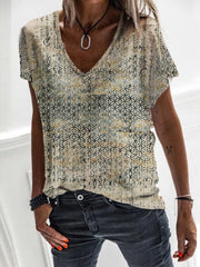 Tribal Short Sleeve Cotton-Blend Casual Shirts & Tops