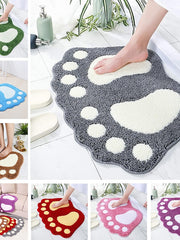 Bathroom Rugs Mats Water Absorbent Non-Slip Mat Used in Bathroom, Shower, Room, Etc.Soft Flocking Bath Mat Machine Washable Bath Mat Bathroom Mat