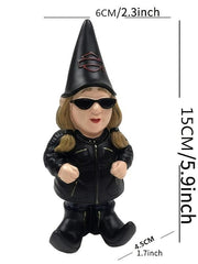 Biker Polystone Themed Garden Gnome Resin Garden Ornaments Yard Decoration Crafts