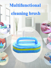 Bathroom Kitchen Cleaning Brush Toilet Glass Wall Bath Brush Handle Sponge Bottombathtub Ceramic Tools