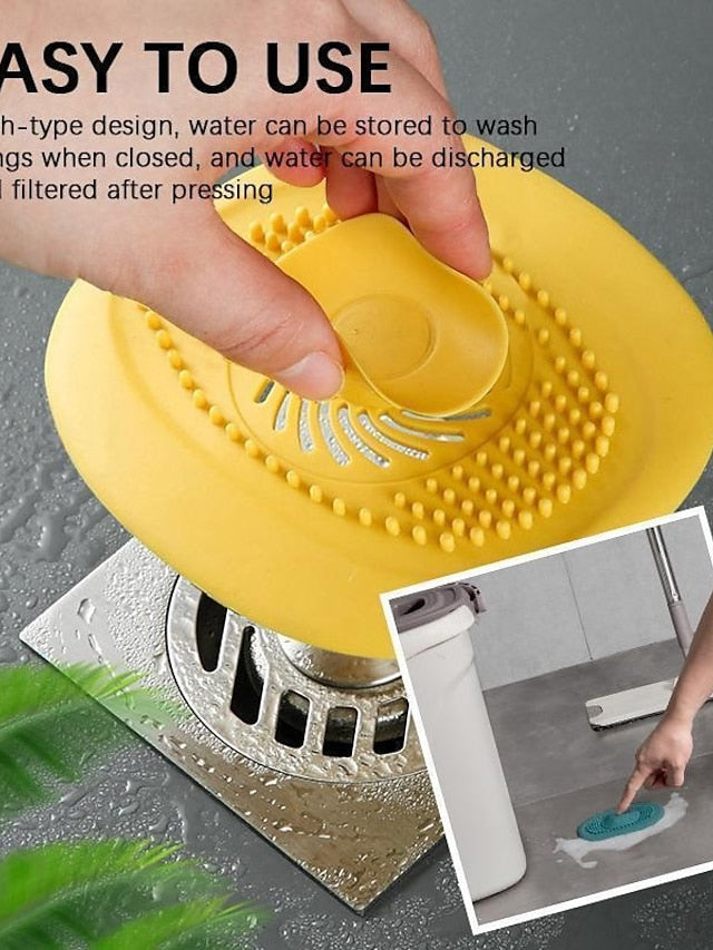 Bathroom Hair Stopper Washbasin Drain Catcher Bathroon Shower Hair Cover Plug Sink Waste Pool Filter Kitchen Accessories Tool