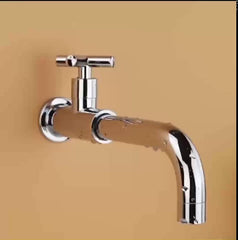 Bathroom Sink Faucet,Rotatable Wall Mount Industrial Style Single Handle One Hole Bath Taps with Cold Water Only