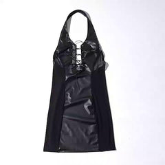 Bodycon Sheath Dress Mini Dress Black Sleeveless Pure Color Mesh Summer Spring Halter Stylish Vacation Summer Dress  S M L for Women