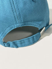 Blue Letter Embroidered Baseball Cap for Women