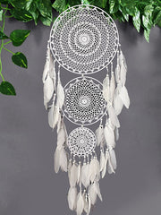 Boho Dream Catcher Handmade Gift Wall Hanging Decor Art Ornament Craft Bead Feather For Kids Bedroom Wedding Festival Birthday Gift