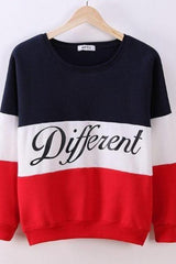 Letter Printed Pullover HoodiesFemale Fleece Sweatshirts