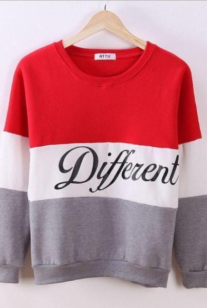 Letter Printed Pullover HoodiesFemale Fleece Sweatshirts
