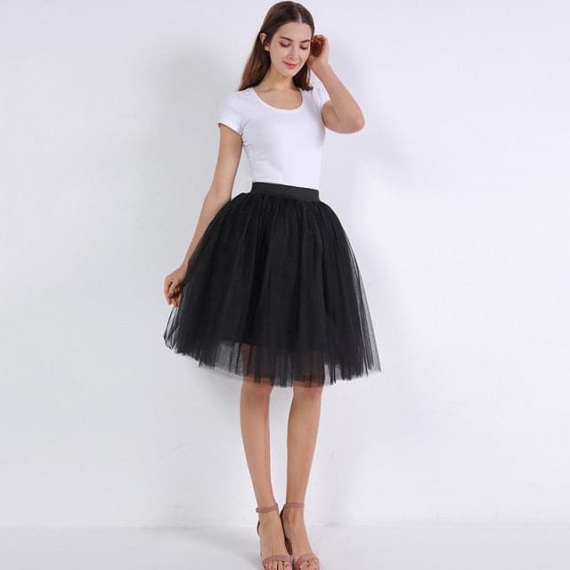 Womens Pleated Dance Tutu Skirts