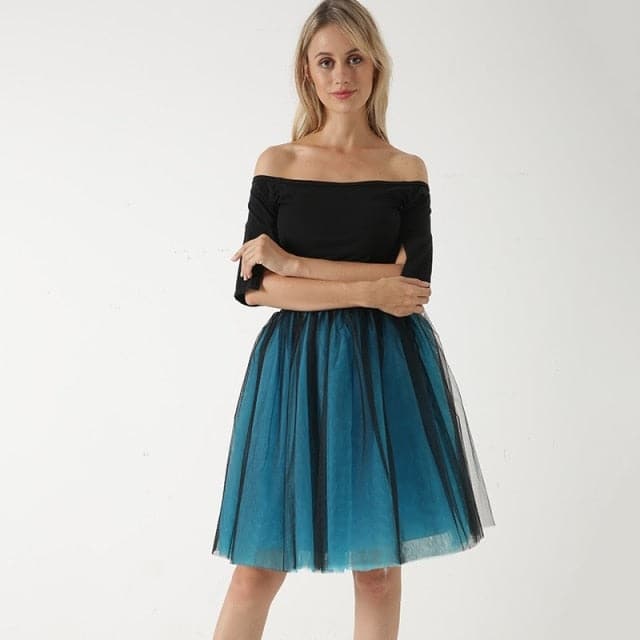 Womens Pleated Dance Tutu Skirts