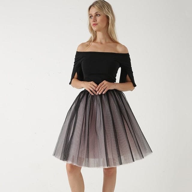 Womens Pleated Dance Tutu Skirts