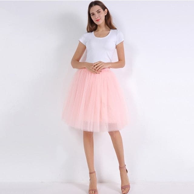 Womens Pleated Dance Tutu Skirts