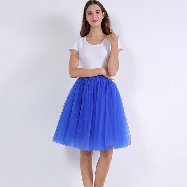 Womens Pleated Dance Tutu Skirts