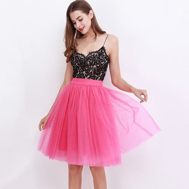 Womens Pleated Dance Tutu Skirts