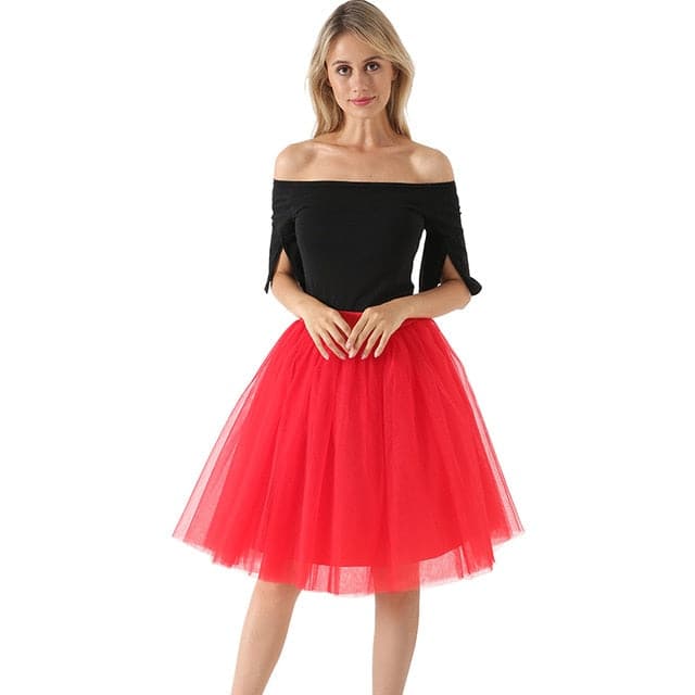 Womens Pleated Dance Tutu Skirts