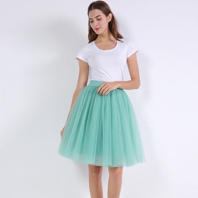 Womens Pleated Dance Tutu Skirts