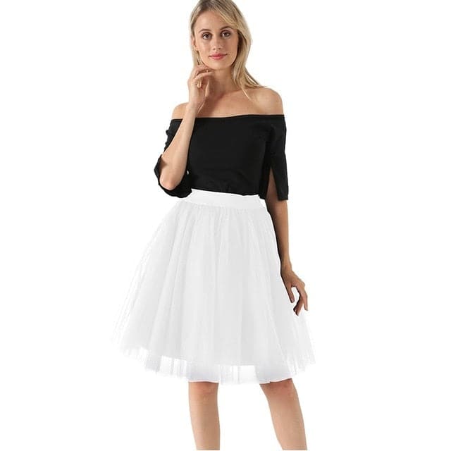 Womens Pleated Dance Tutu Skirts