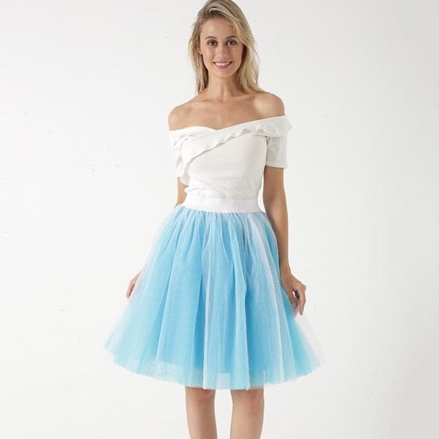 Womens Pleated Dance Tutu Skirts