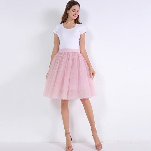 Womens Pleated Dance Tutu Skirts