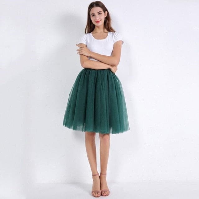 Womens Pleated Dance Tutu Skirts