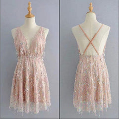 Sequin Playsuit Shorts Jumpsuit Femme Deep V-neck Backless Sleeveless Rompers Summer Overalls Club Playsuit