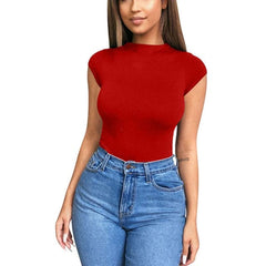 Half Turtleneck Bodycon Bodysuit