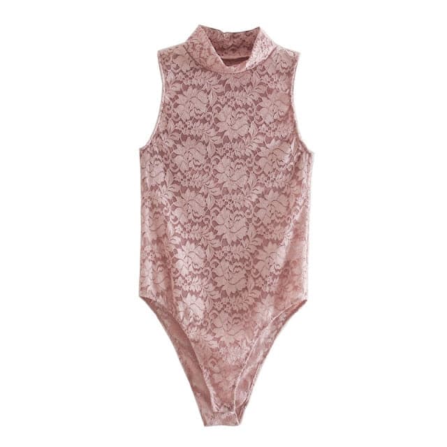 Fashion Mesh Sheer Lace  Bodysuits