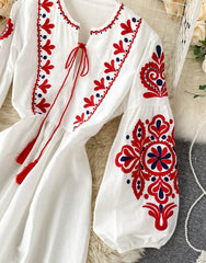 MARIA EMBROIDERED DRESS