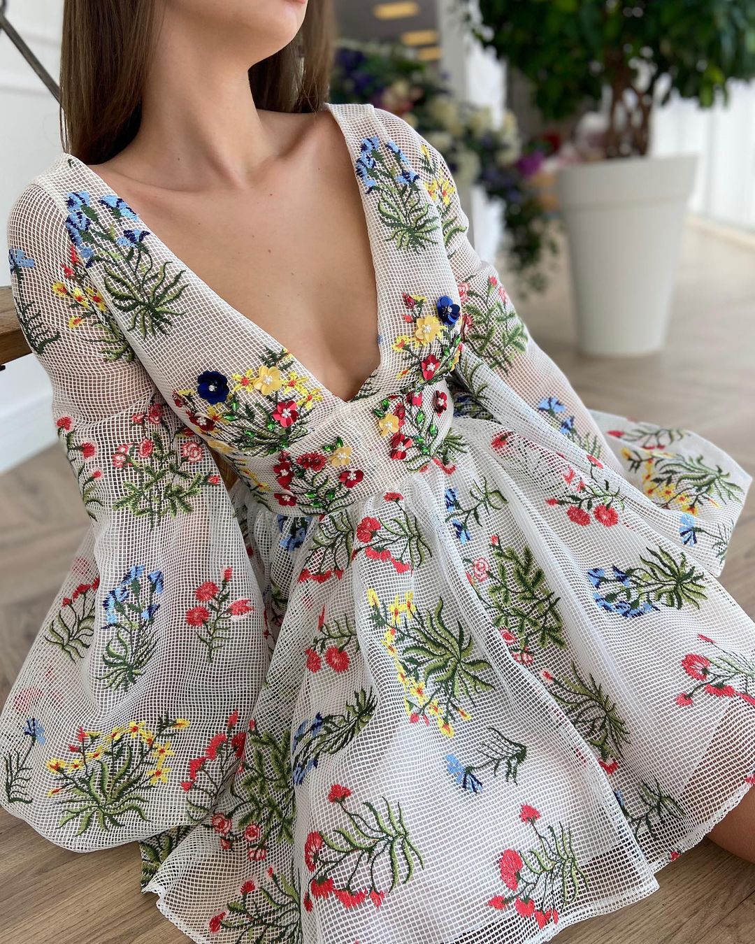 LILIA EMBROIDERY DRESS