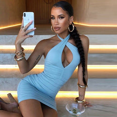 Summer Hollow Out  Backless Dress