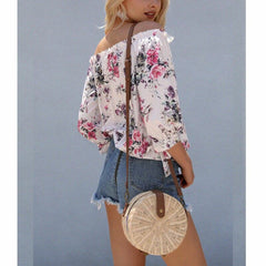 Fashion Womens Off Shoulder Loose T-shirt