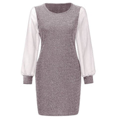 Year  Sequin Dress For Party Bling Black Bandage Mini Spring Autumn Lady Dating Dinner Dresses
