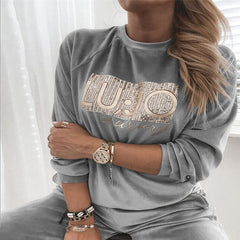 Sequin Velvet Blouse Tops