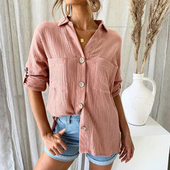 Summer Shirt Spring Long Sleeve Blouse