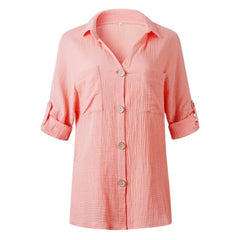 Summer Shirt Spring Long Sleeve Blouse