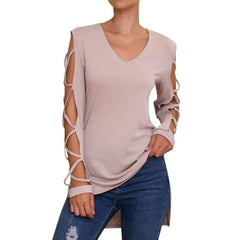 Long Sleeve Shirt Top Ladies Casual V Neck Blouse Femme Blouses Womens Tops And Blouses Plus Size