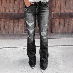 Streetwear High Waist Women's Fashion Jeans