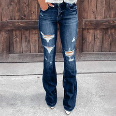 Streetwear High Waist Women's Fashion Jeans