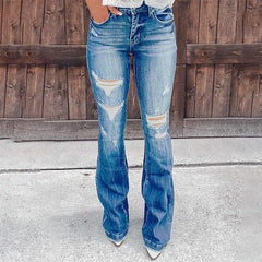 Streetwear High Waist Women's Fashion Jeans